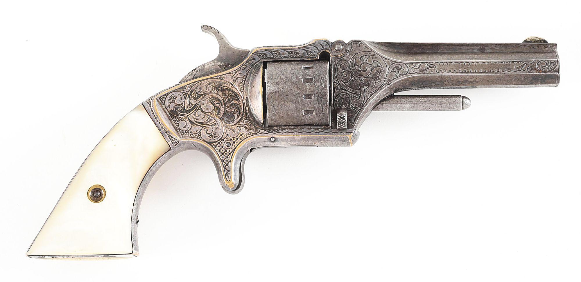 (A) FACTORY ENGRAVED AMERICAN STANDARD TOOL CO. POCKET REVOLVER.