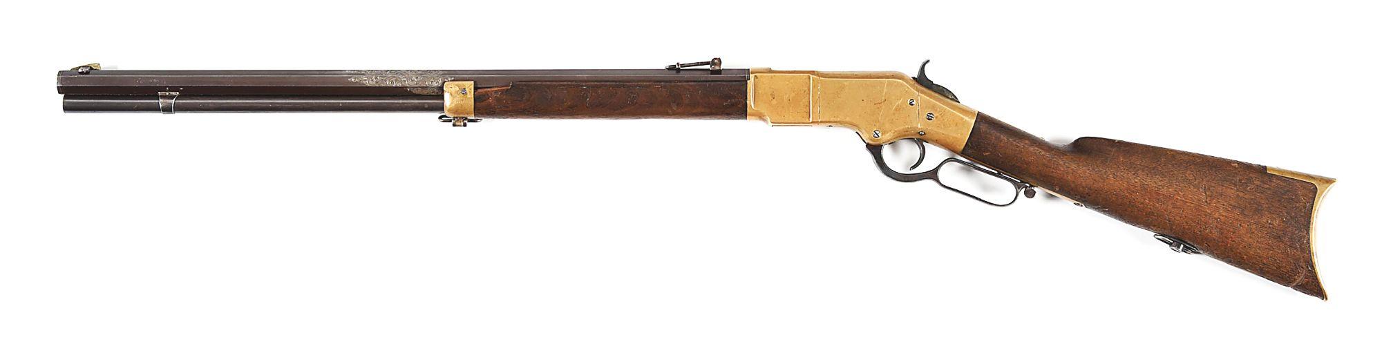 (A) WINCHESTER MODEL 1866 LEVER ACTION RIFLE.