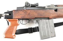 (M) EARLY SPRINGFIELD ARMORY BM-59 ALPINI SEMI AUTOMATIC RIFLE WITH ACCESSORIES.