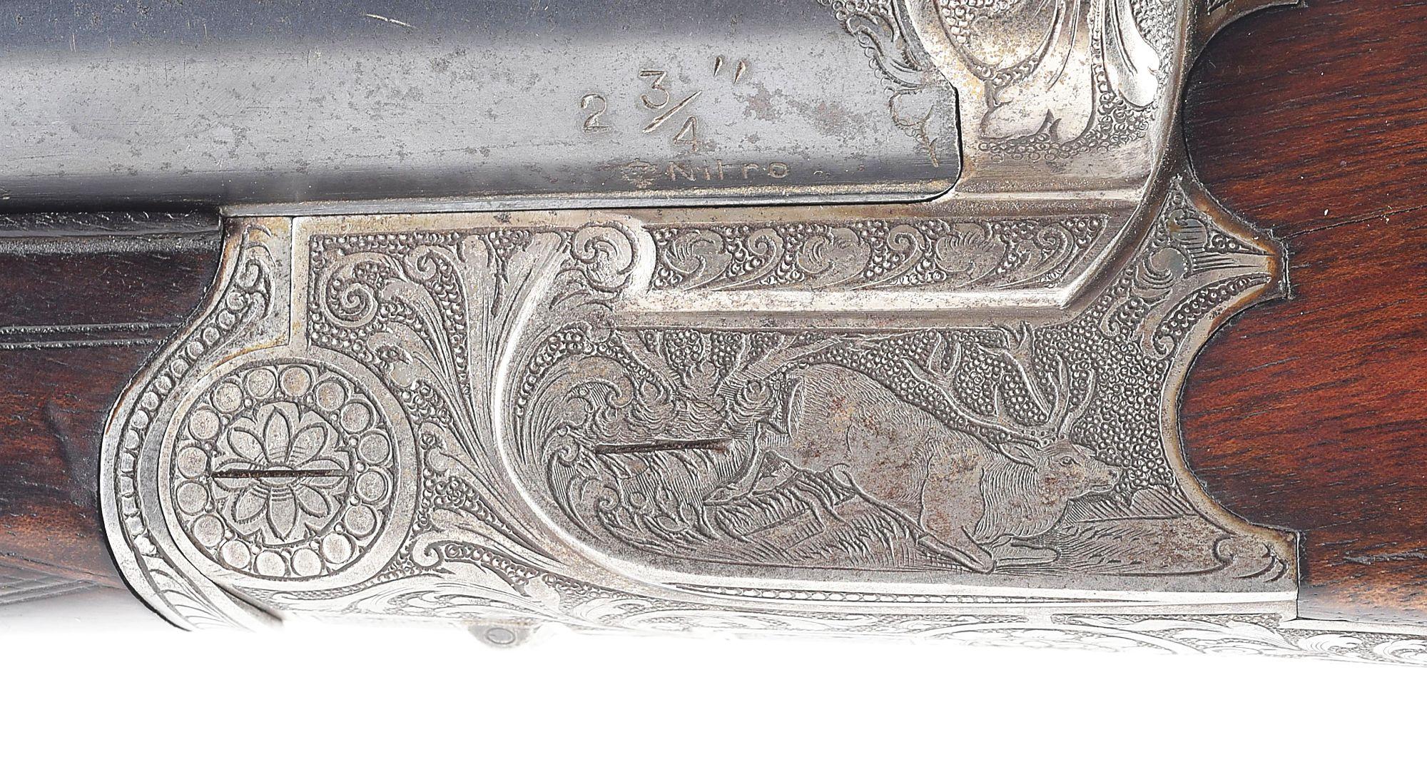 (C) ENGRAVED KRIEGHOFF GERMAN DRILLING WITH SCOPE.