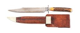 SHEFFIELD MADE BOWIE KNIFE FOR NEW YORK MARKET.