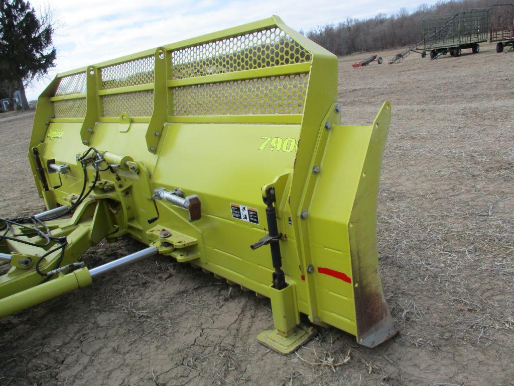 2010 Degelman 7900, 18' 6 way Hyd blade, Top bid will be held, tractor w/ blade will be offered in