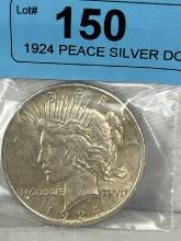 1924 PEACE SILVER DOLLAR