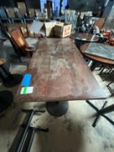 Bar Rectangle Wooden Table