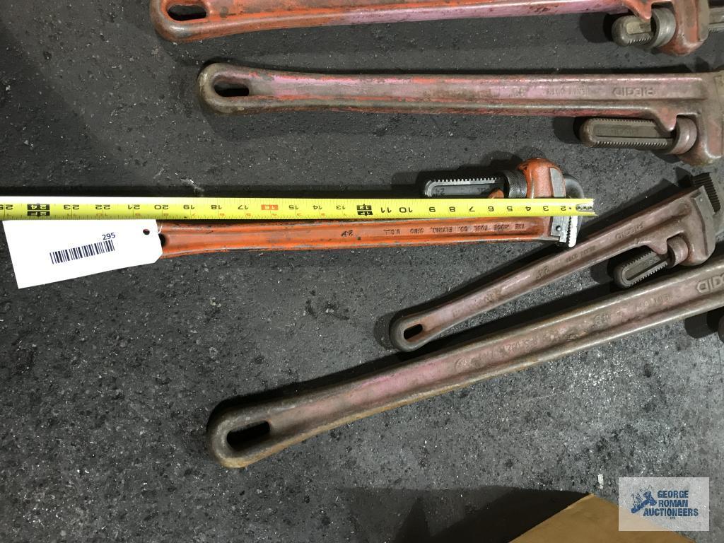 (6) RIDGID PIPE WRENCHES