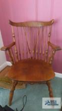 Nichols and Stone Co. cherry armchair