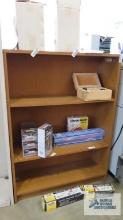 Wood shelving approximately 4 ft by 3 ft