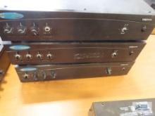 Three Crown model 140 MPA amplifiers. All missing parts. No power cords