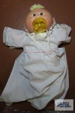 Cabbage Patch infant doll with pacifier