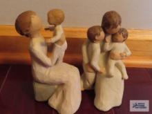 Two Willow Tree figurines