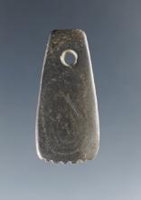 Superb! 1 3/16" miniature Fringed Pendant found in Clark Co., Ohio. Ex. Arther Altick collection.