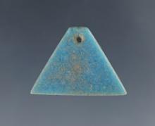 Rare! 5/8" long Delft Glass Earring - Townley Reed Site, Geneva, New York. Circa 1710-1745.