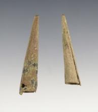Pair of Conical Points recovered at the White Springs Site in Geneva, New York.