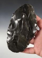 6 3/16" Archaic Biface - Obsidian. Great Basin region of the Western U.S. Stermer COA.