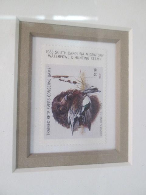 Signed and Numbered 1988 Governor's Medallion Edition SC Waterfowl Stamp Print