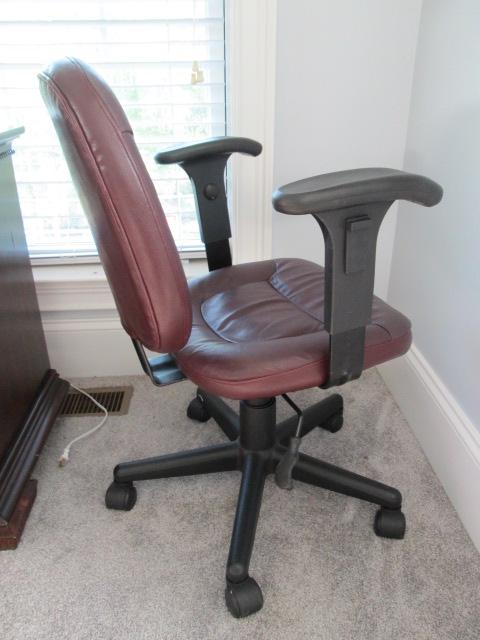 Faux Leather Rolling Office Chair