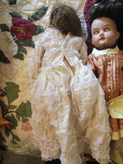 Five Antique German Bisque Dolls-A.M. Foradora