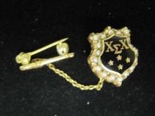 10k Gold Antique Lapel Pin