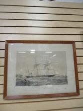 Iron Screw Steamship Framed Print