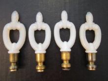 Four Aladdin Alacite Turn Key Lamp Finials