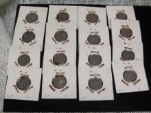 Lot of (16) 1907 Indian Head Pennies