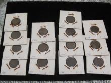 Lot of (13) Indian Head Pennies