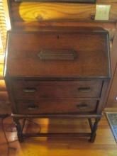 Antique Tiger Oak Secretary