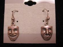 Sterling Silver Comedy and Tragedy Earrings