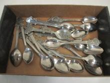 Collection of International Souvenir Spoons - Most are Marked "Rolex"