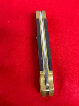 Buck 110 Folding Pocket Knife with Wood & Metal Handle & 3" Handle - See pics