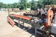 West Plains Cut-Up System w/20' Powered Infeed, 15' Outfeed w/(2) Air Stops