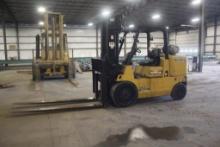 CAT GC60K 8k lb Forklift, Open R.O.P.S. Propane, Solid Tires, Triple Stage
