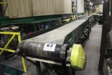 Belt Conveyor 24" x 16' w/Elec Dr (sells TO plate steel floor but does NOT