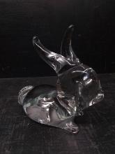 Studio Art Glass Crystal Figure-Rabbit