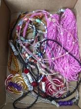 Assorted Costume Jewelry-Necklaces, Glasses Lanyard