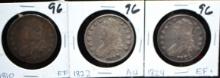 1810, 1822, 1824 CAPPED BUST HALF DOLLARS
