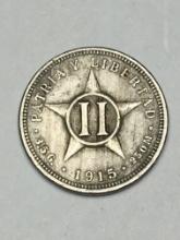 1945 2 Centavo Cuba