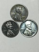 (3) 1943 Steel Cent