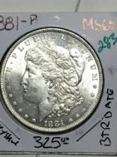 1881 P Morgan Dollar