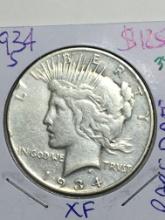 1934 S Peace Dollar