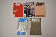 Five Marvel Avengers Comic Books
