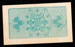 1893 World's Columbian Exposition Ticket, Abraham Lincoln Grades Select CU