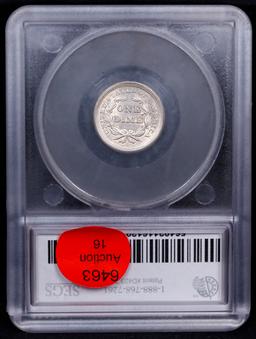 ***Auction Highlight*** 1857-p Seated Liberty Dime 10c Graded ms64 By SEGS (fc)