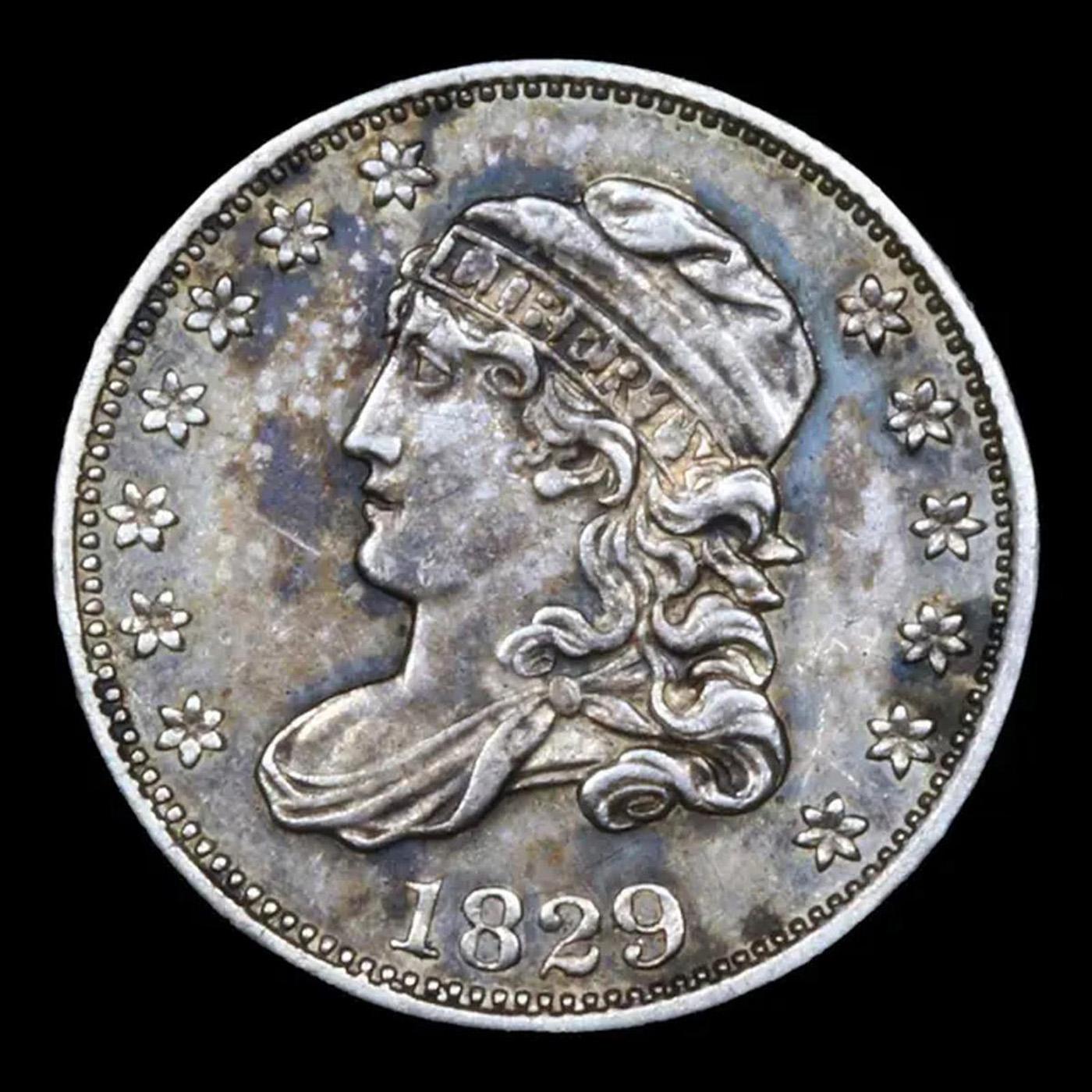 ***Auction Highlight*** 1829 Capped Bust Half Dime 1/2 10c Graded ms62 By SEGS (fc)