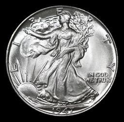 ***Auction Highlight*** 1947-p Walking Liberty Half Dollar 50c Graded ms66+ By SEGS (fc)