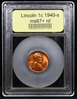 ***Auction Highlight*** 1940-s Lincoln Cent Near Top Pop! 1c Graded GEM++ RD BY USCG (fc)