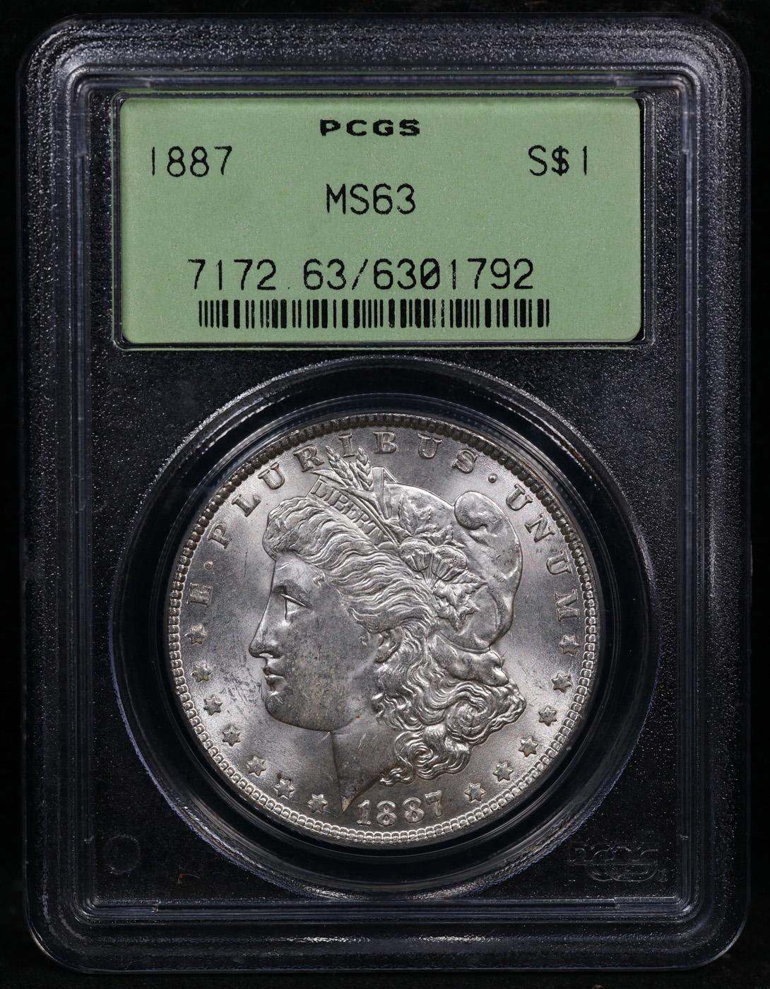 PCGS 1887-p Morgan Dollar OGH 1 Graded ms63 By PCGS