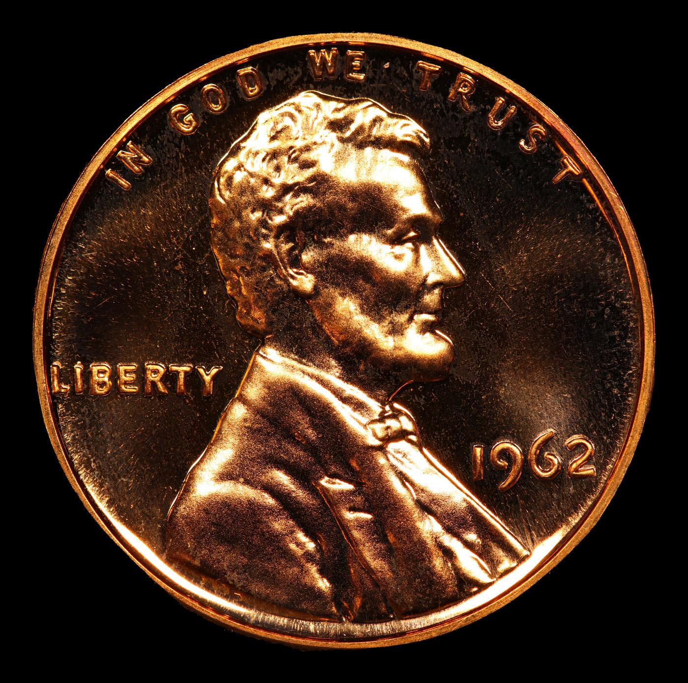 Proof ***Auction Highlight*** 1962 Lincoln Cent TOP POP! 1c Graded pr69 rd dcam BY SEGS (fc)