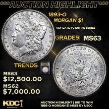 ***Auction Highlight*** 1893-o Morgan Dollar 1 Graded Select Unc BY USCG (fc)