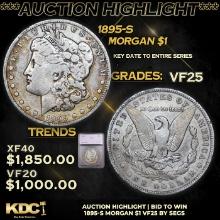 ***Auction Highlight*** 1895-s Morgan Dollar 1 Graded vf25 By SEGS (fc)